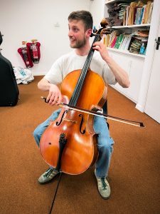 Harmony Valley-108 Cal playing cello